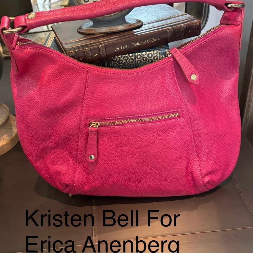Kristen Bell for Erica Anenberg Leather Hobo Bag EUC